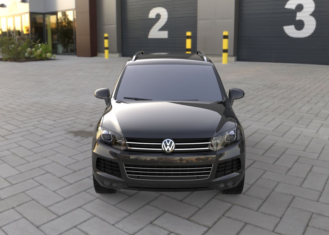 3D визуализация Volkswagen Touareg 2010-2018 гг. Хромированные Накладки на Ручки (4 шт., Нержавейка) OmsaLine - Итальянская Нержавейка фото 36°