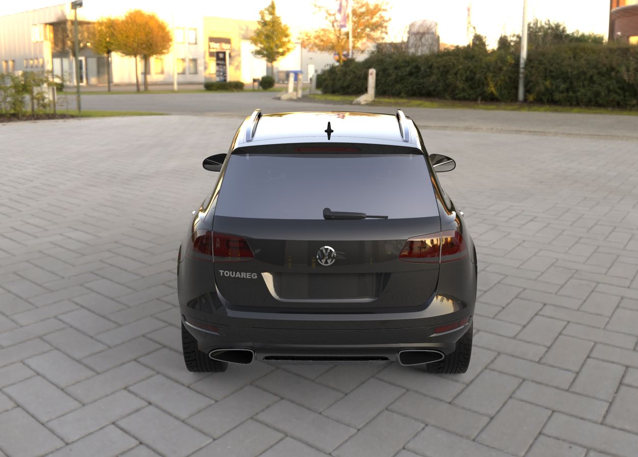 3D визуализация Volkswagen Touareg 2010-2018 гг. Хромированные Накладки на Ручки (4 шт., Нержавейка) OmsaLine - Итальянская Нержавейка фото 216°