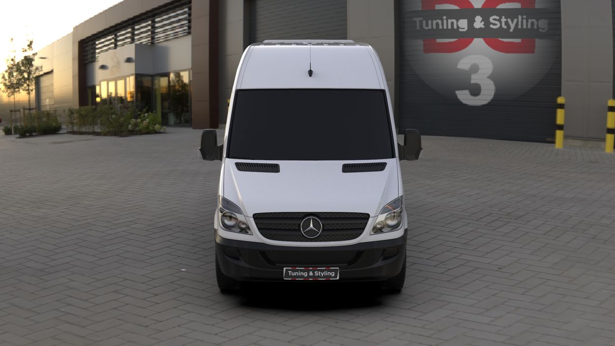 3D визуализация Renault Master 2011- рр. Спойлер Evolution (під фарбування) фото 216°
