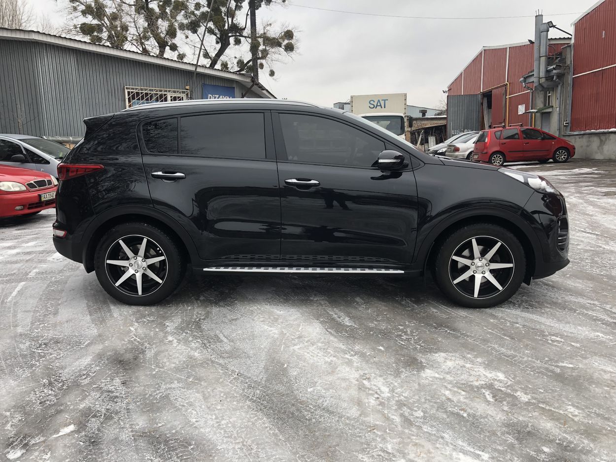 3D визуализация Kia Sportage 2015-2021 гг. Боковые Подножки V2, OEM фото 216°