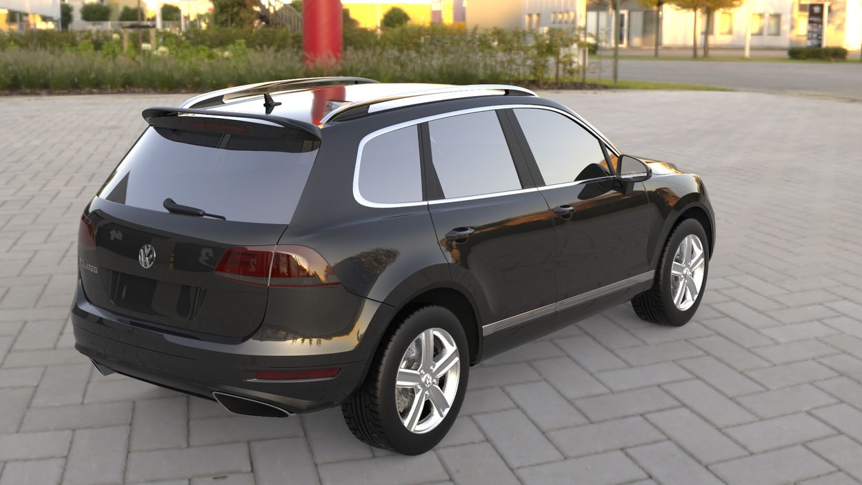 3D визуализация Volkswagen Touareg 2010-2018 гг. Спойлер ABT фото 0°