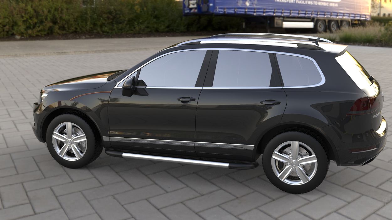 3D визуализация Volkswagen Touareg 2010 Бокові пороги Bosphorus фото 144°