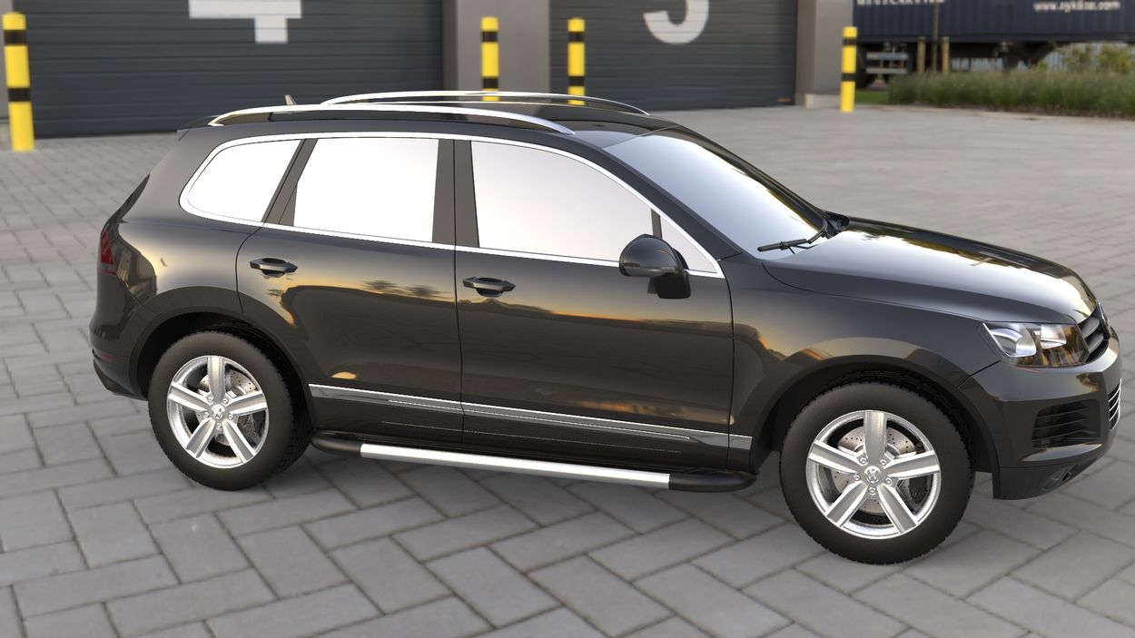 3D визуализация Volkswagen Touareg 2010 Бокові пороги Bosphorus фото 324°
