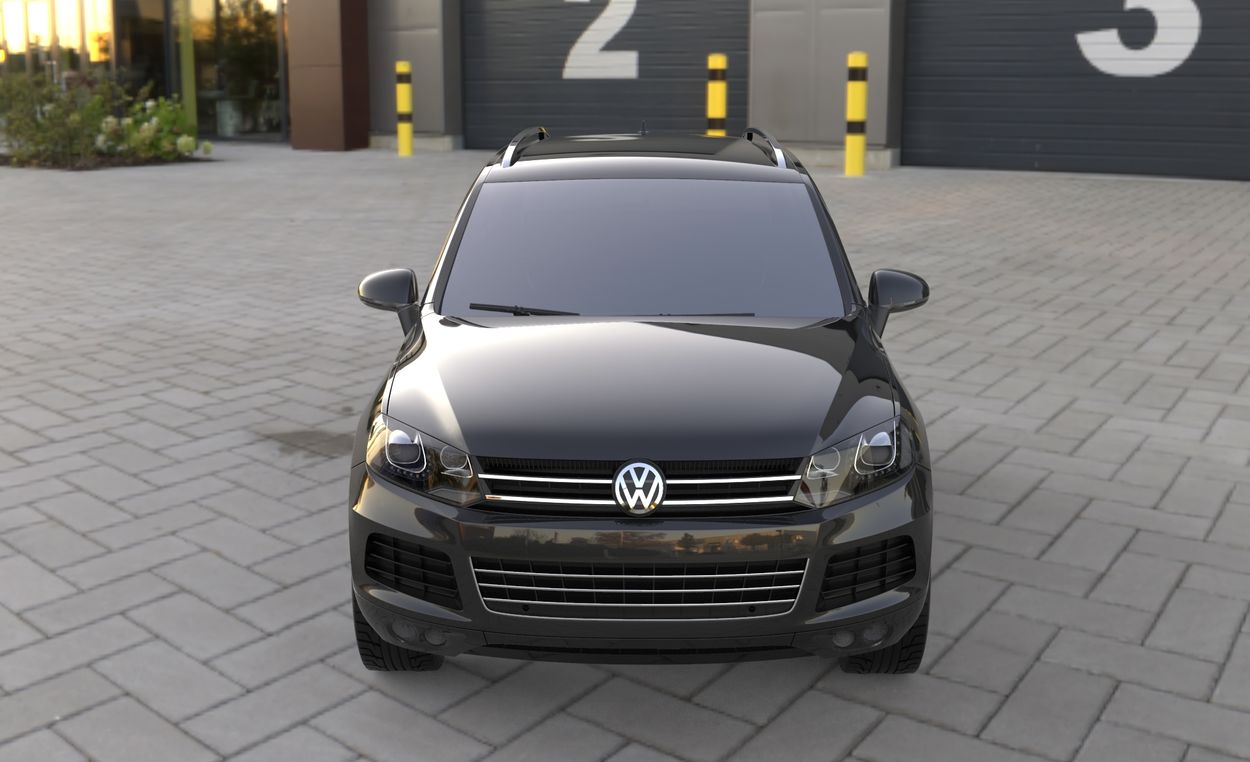 3D визуализация Volkswagen Touareg Бокові пороги преміум фото 36°