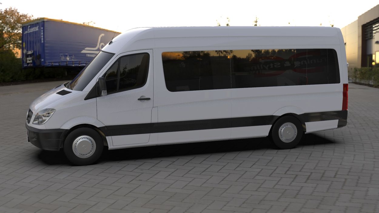 3D визуализация Volkswagen Crafter 2006-2016 гг. Колпаки из нержавейки Звезда (1-катковые, комплект 4 шт) фото 108°
