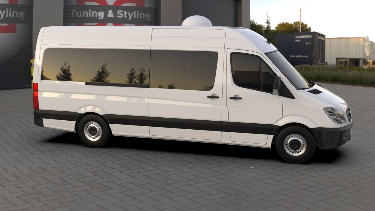 3D визуализация Volkswagen LT 1995-2006 гг. Накладка (под покраску) фото 288°
