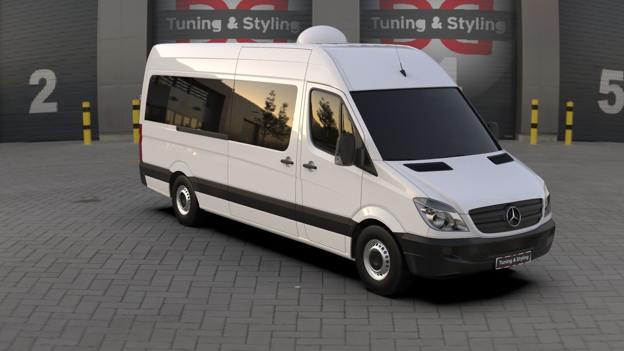 3D визуализация Volkswagen LT 1995-2006 гг. Накладка (под покраску) фото 324°