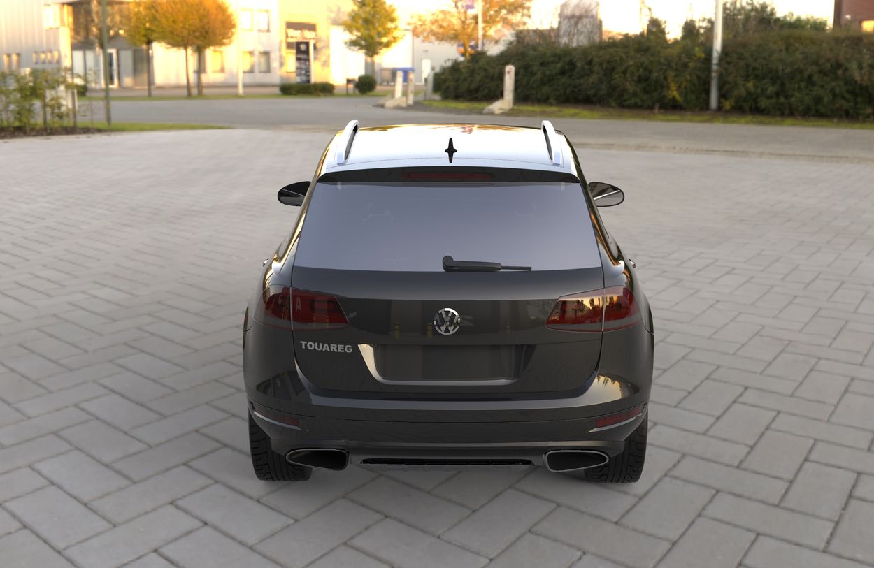 3D визуализация Volkswagen Touran 2003-2010 гг. Рейлинги Skyport (серый матовый) фото 216°