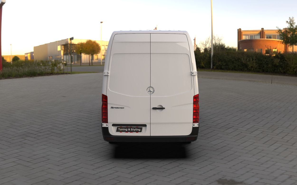 3D визуализация Mercedes Sprinter W906 2006-2018 гг. Зимняя накладка на решетку радиатора (2006-2013) фото 216°