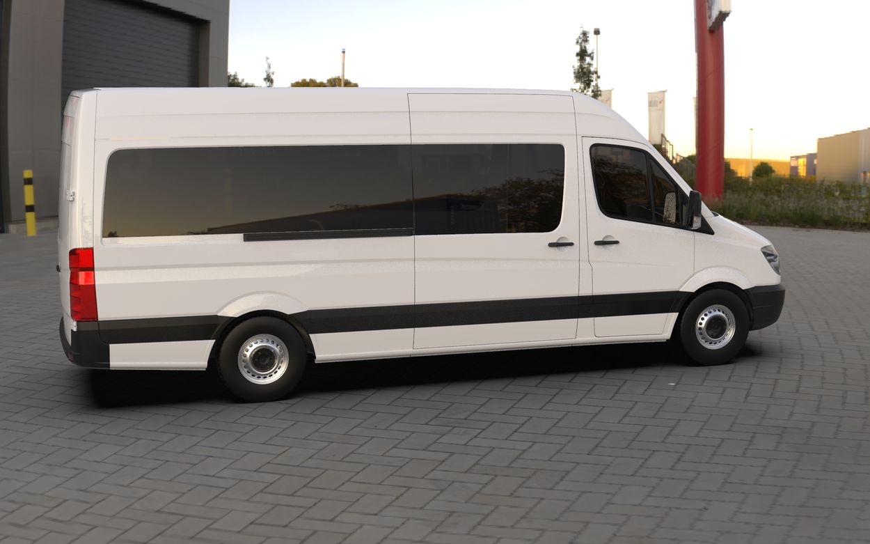 3D визуализация Mercedes Sprinter W906 2006-2018 гг. Зимняя накладка на решетку радиатора (2006-2013) фото 288°