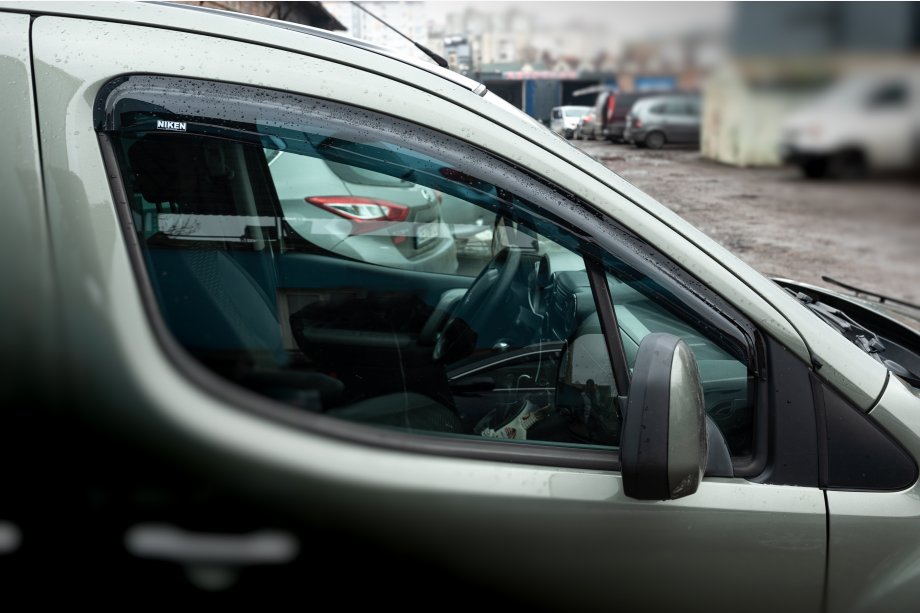 Peugeot Partner Tepee 2008-2018 рр. Вітровики (2 шт, Niken) Фото 2