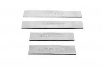 Накладки на пороги Carmos V2 (4 шт, нержавейка) фото 1 Накладки на пороги Carmos V2 (4 шт, нержавейка) фото 1