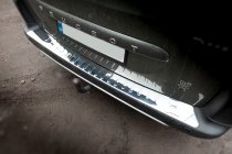 Peugeot Partner Tepee 2008-2018 гг. Накладка на задний бампер Carmos V2 Нержавеющая сталь фото 1