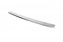 Накладки на задній бампер з загином (Carmos V2, сталь) фото 2