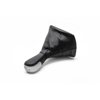 Ручка КПП с чехлом (серая вставка, 5-ступка) Skoda Octavia II A5 2006-2010 гг. фото 3