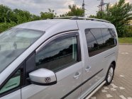 Volkswagen Caddy 2004-2010 гг. Ветровики с хромированным молдингом (2 шт, Niken) фото 2