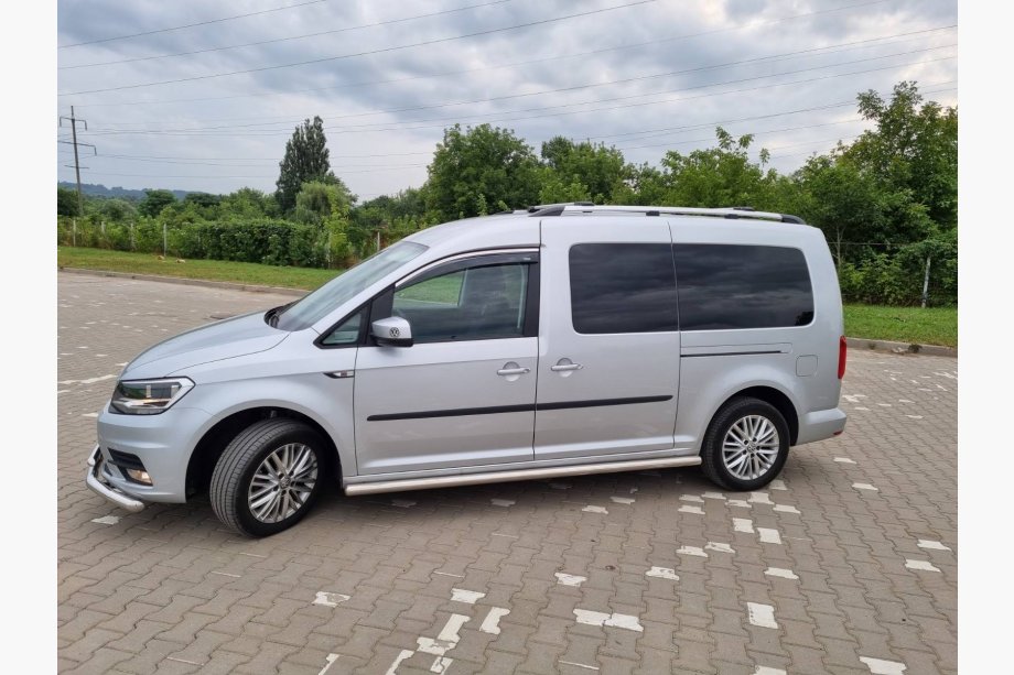 Volkswagen Caddy 2010-2015 рр. Вітровики з хромованим молдингом (2 шт, Niken) Фото 3