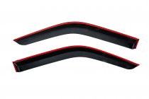 Volkswagen T5 2010-2015 рр. Вітровики з хромованим молдингом (2 шт, Niken) фото 4