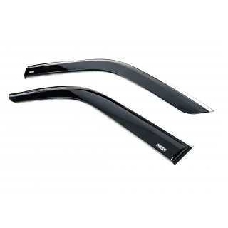 Ветровики с хромированным молдингом (2 шт, Niken) фото 2