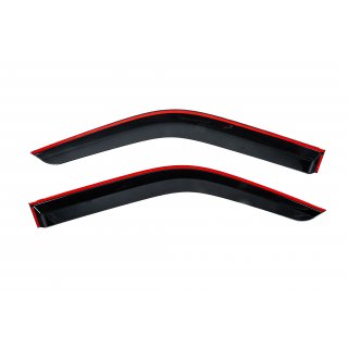 Ветровики с хромированным молдингом (2 шт, Niken) фото 4