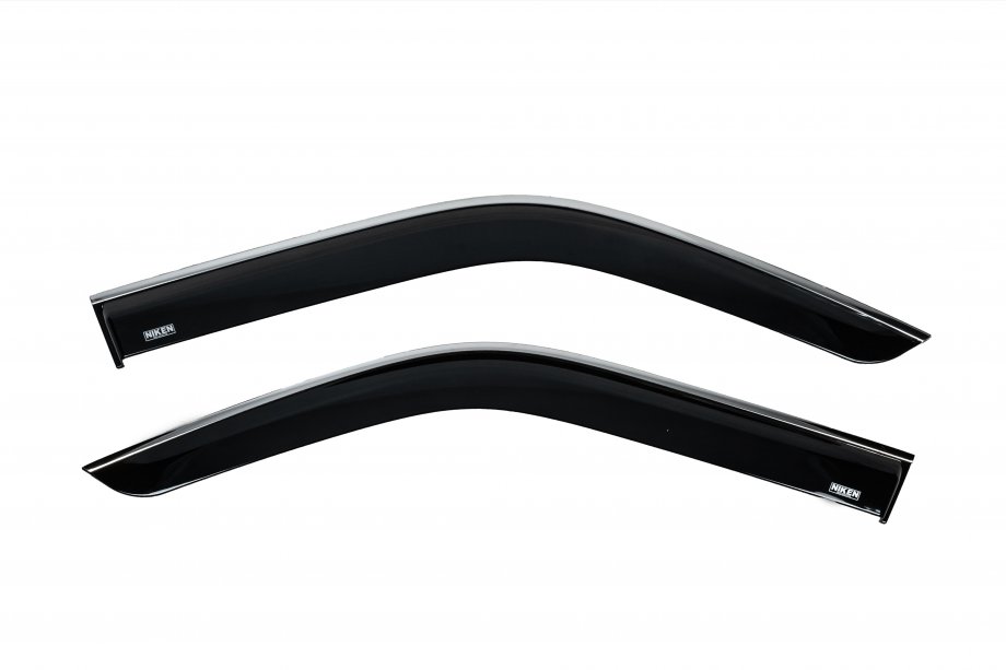 Volkswagen T5 2010-2015 рр. Вітровики з хромованим молдингом (2 шт, Niken) Image