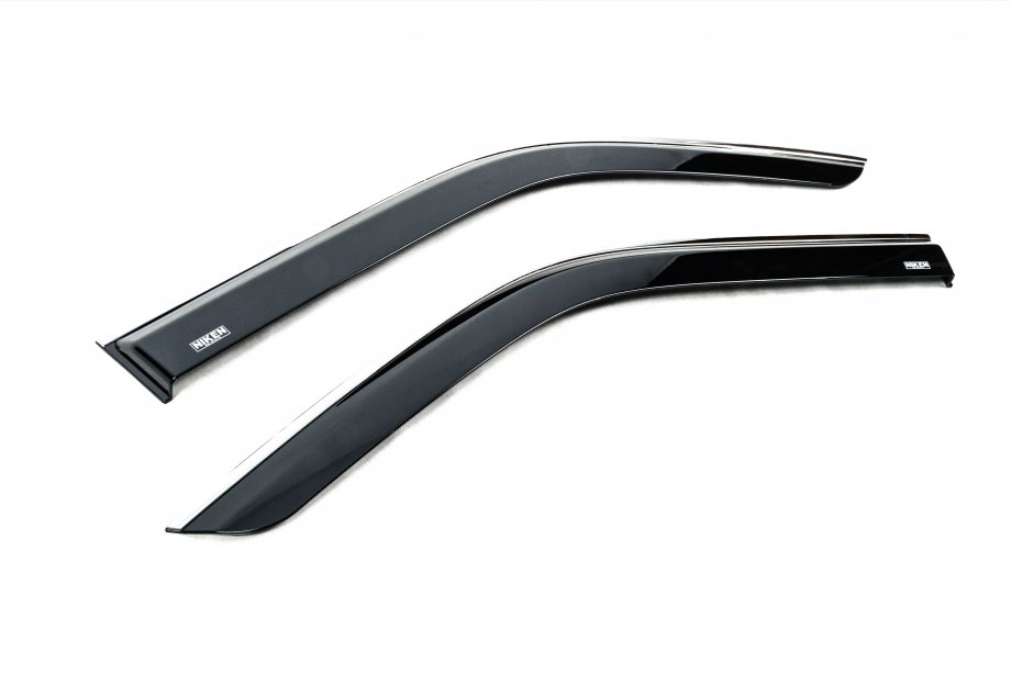 Volkswagen T5 Caravelle 2004–2010 Raamdeflectoren met chroomstrip (set van 2, Niken) Foto 3