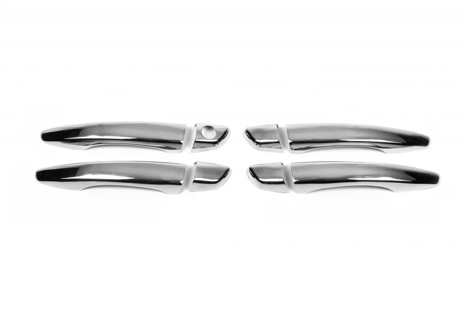 Citroen DS-5 2011-2015 Coperture Maniglie OmsaLine (4 pz, Acciaio Inox) Foto 2