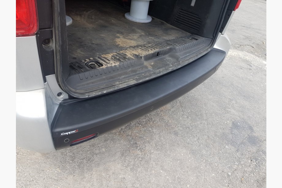 Toyota Proace 2016- рр. Накладка на задній бампер EuroCap (на довгу базу, ABS) Фото 5
