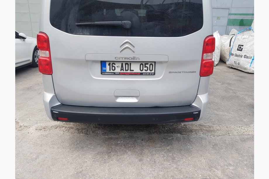 Toyota Proace 2016- рр. Накладка на задній бампер EuroCap (на довгу базу, ABS) Фото 11