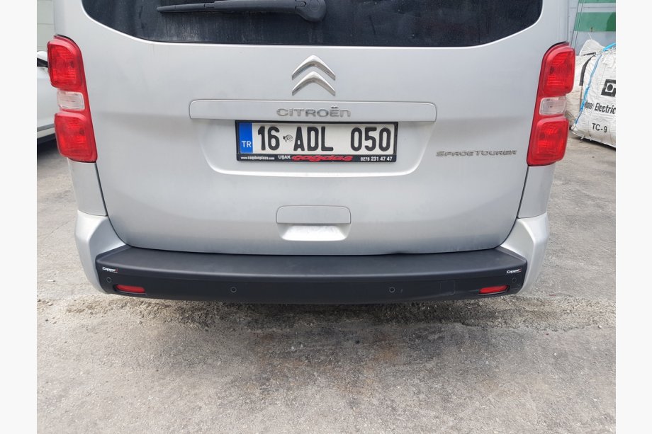 Toyota Proace 2016- рр. Накладка на задній бампер EuroCap (на довгу базу, ABS) Фото 15