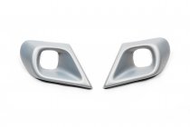 Renault Duster 2018-2024 гг. Накладки на противотуманные фары (ABS, серые) фото 3