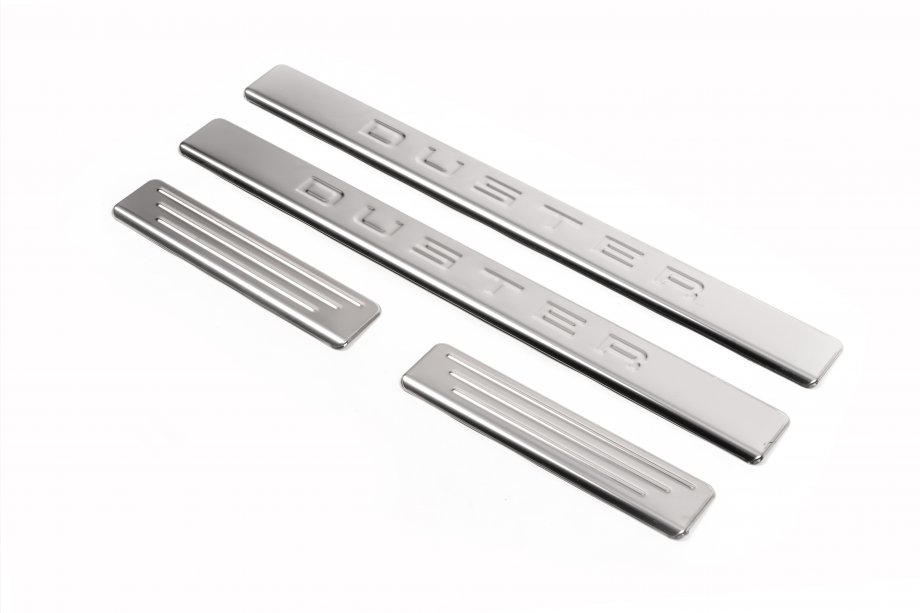 Dacia Duster 2008-2018 Door Sill Protectors OmsaLine (4 pcs, Stainless Steel) Photo 5