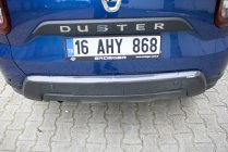 Накладка на задній бампер EuroCap (ABS, під карбон) фото 2