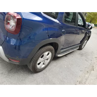 Широкие расширители арок (8 шт, ABS) Dacia Duster 2018-2024 гг. фото 4