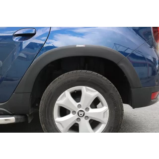 Широкие расширители арок (8 шт, ABS) Dacia Duster 2018-2024 гг. фото 2
