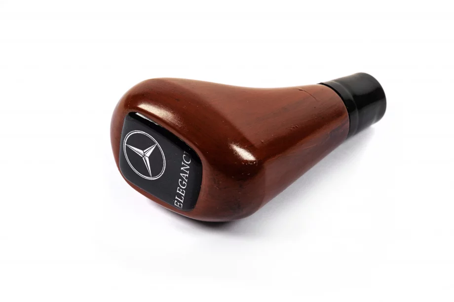 Mercedes C-class W203 2000-2007 Pommeau de levier de vitesse Elegans (aspect bois) Photo 3