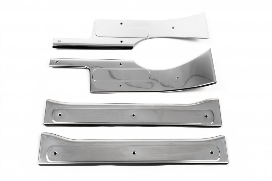 Citroen Nemo 2007-2017 Placas de umbral interiores OmsaLine (acero inoxidable) 4 Molduras de Umbral Foto 2
