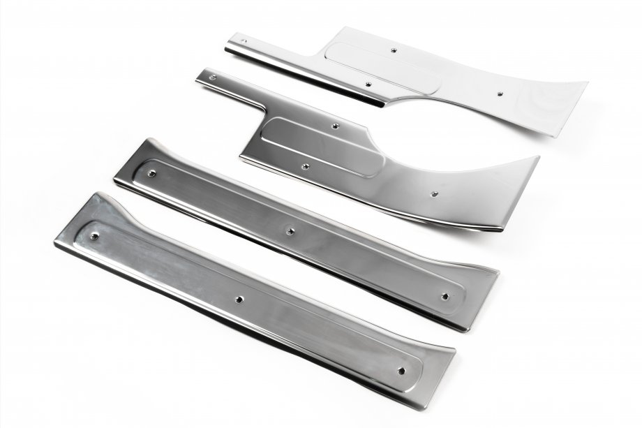 Citroen Nemo 2007-2017 Placas de umbral interiores OmsaLine (acero inoxidable) 4 Molduras de Umbral Foto 3