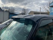 Козырек на лобовое стекло (черный глянец, 5мм) фото 2