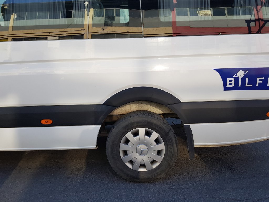 Накладки на арки широкі (4 шт, чорні) для Mercedes Sprinter W906 2006-2018 рр - фото 14