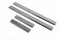 Накладки на пороги OmsaLine V1 (4 шт, нержавейка) фото 2 Накладки на пороги OmsaLine V1 (4 шт, нержавейка) фото 2