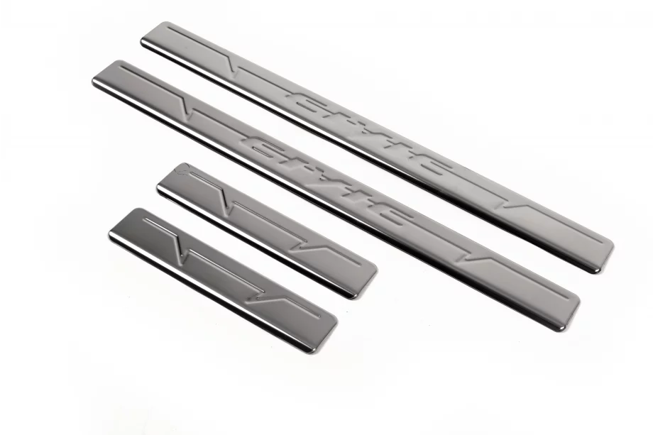 Honda Civic Sedan VIII 2006–2011 OmsaLine V1 RVS instaplijsten (set van 4 stuks) Foto 2