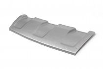 Накладка на передний бампер (ABS, серая) фото 3