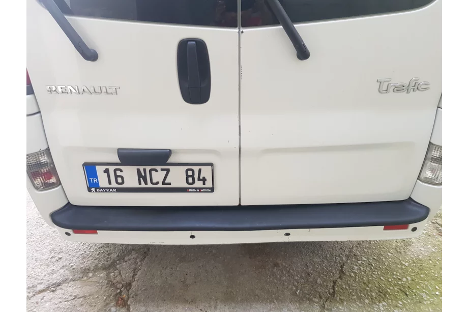 Opel Vivaro 2001–2015 гг. Накладка на задний бампер EuroCap (ABS) Фото 3