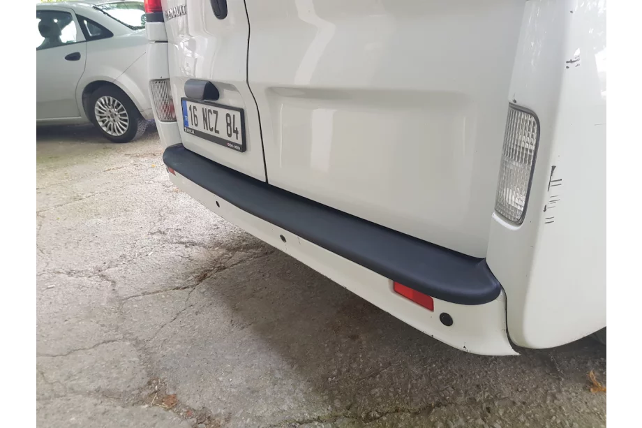 Opel Vivaro 2001–2015 гг. Накладка на задний бампер EuroCap (ABS) Фото 6