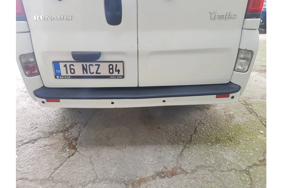 Opel Vivaro 2001–2015 гг. Накладка на задний бампер EuroCap (ABS) Фото 10
