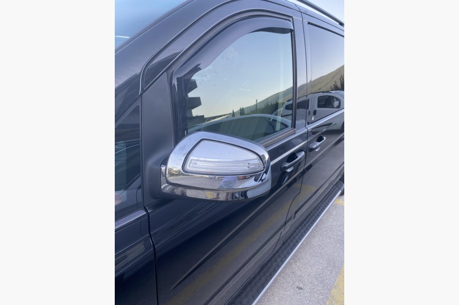 Mercedes Vito W639 2004–2014 Chrómové kryty zrkadiel VIANO 2010-2015 (2 ks, plast) Fotografia 6