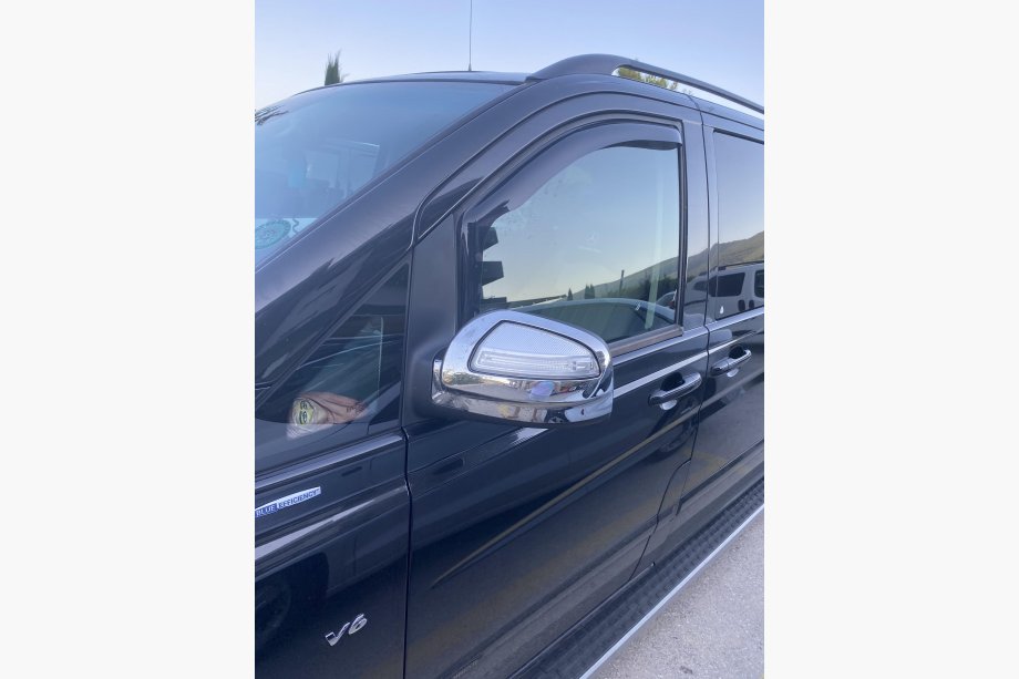 Mercedes Vito W639 2004–2014 Chrómové kryty zrkadiel VIANO 2010-2015 (2 ks, plast) Fotografia 8