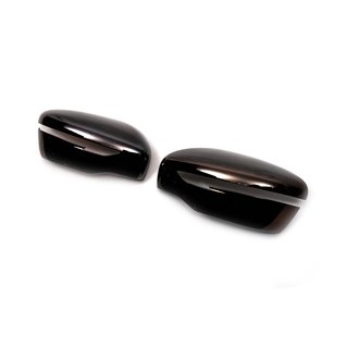 Накладки на Зеркала Черный Хром (2 шт., пластик) Nissan Qashqai 2014-2021 гг. фото 3