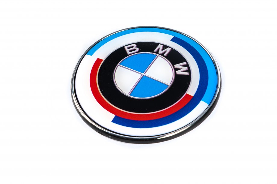 BMW 5 серія E34 1988-1995 рр. Ювілейна емблема 82мм Фото 2